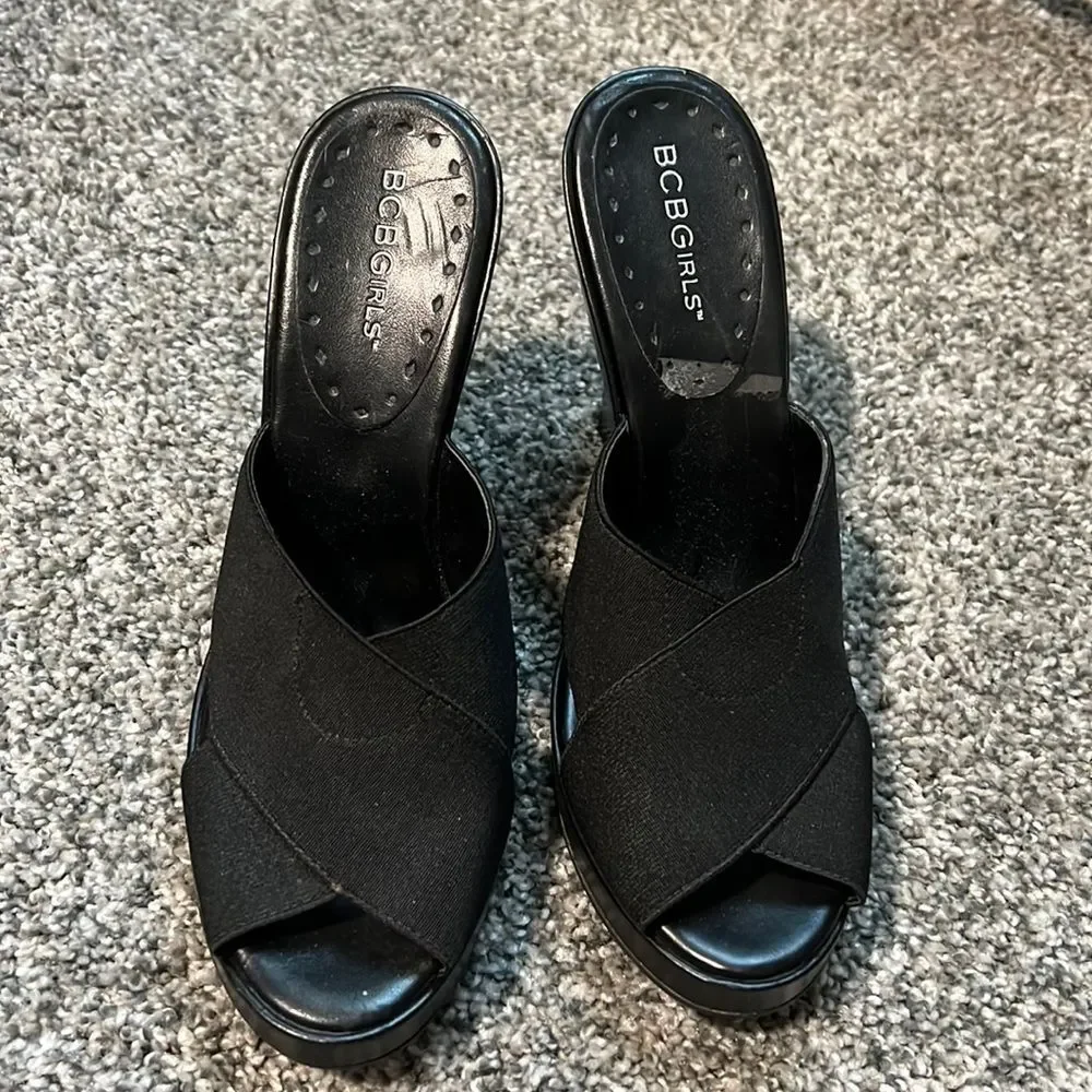 BCBG girls  slip on wedge shoes